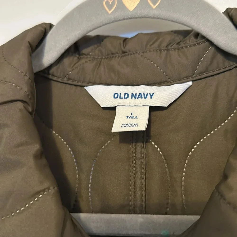 Old Navy Puffer Quilted Long Coat EUC L Tall SOLD OUT/FALL2024 - Picture 4 of 8